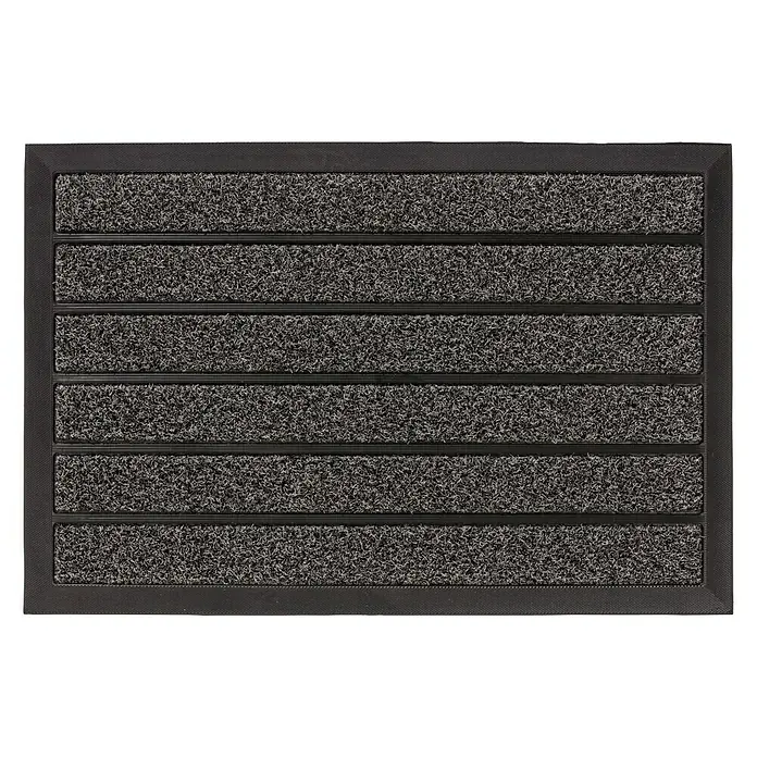Astra Türmatte Scraper Line - Anthrazit/Schwarz, 40 x 60 cm, 100 % Polypropylen - Ansicht von oben