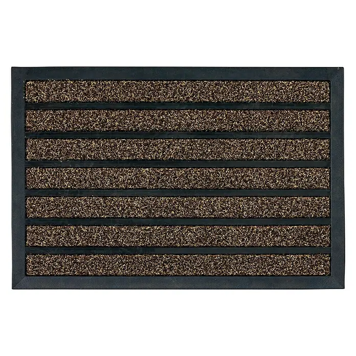 Astra Türmatte Scraper Line - Braun/Schwarz, 40 x 60 cm, 100 % Polypropylen - Ansicht von oben
