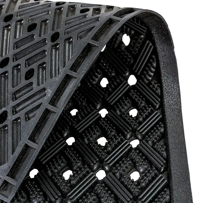 Astra Gummimatte Dynamic II - Schwarz, 40 x 60 cm, 100 % Gummi - Detailaufnahme