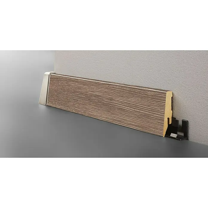 LOGOCLIC Aquaprotect Podna kutna lajsna - 2,6 m x 18 mm x 58 mm, Ravni oblik - Detaljan prikaz