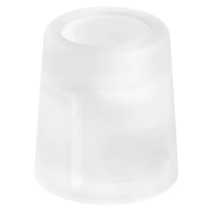 Türstopper 24x30 mm, schraubbar - Ø x H: 24 x 30 mm, Transparent, 2 Stk. - Rechte Seitenansicht