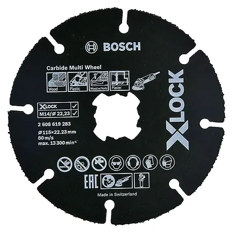 Bosch Professional X-Lock Doorslijpschijf Multiwheel
