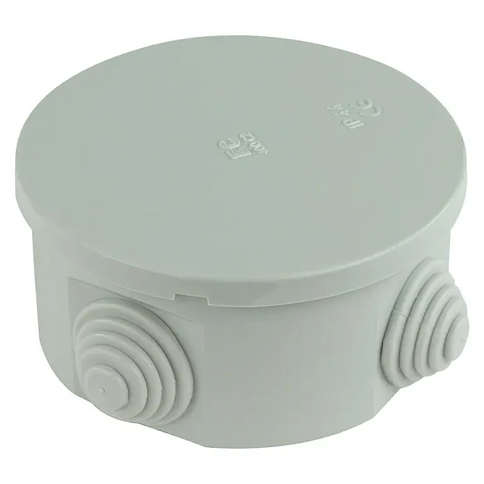 Feuchtraum-Abzweigdose - Ø x H: 80 x 40 mm, IP44