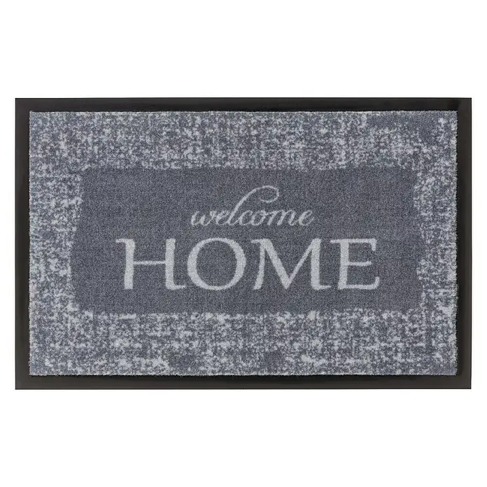 Astra Homelike Sauberlaufmatte Wecome Home - Grau, 50 x 70 cm, 100 % Polyamid - Ansicht von oben