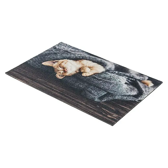 Astra Deco Sauberlaufmatte Print - Katzen, Bunt, 40 x 60 cm, 100 % Polyamid - Rechte Seitenansicht