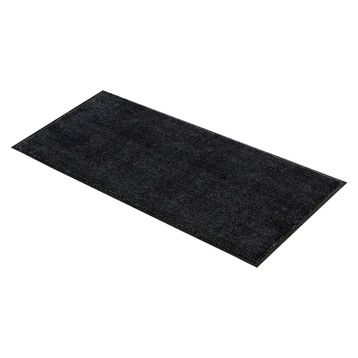 SCHÖNER WOHNEN-Kollektion Sauberlaufmatte Uni - Anthrazit/Schwarz, 100 x 67 cm, 100 % Polyamid - Rechte Seitenansicht