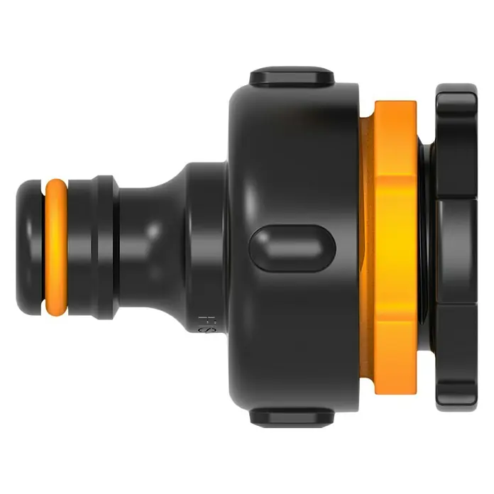 Fiskars Hahnverbinder - Gewindegröße Wasserhahn: 33,3 mm (1″), 26,5 mm (¾″), 21 mm (½″) - Ansicht von oben