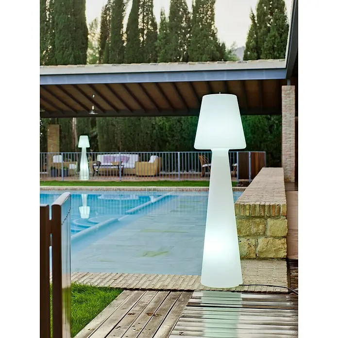 New Garden Lámpara de diseño para exterior LED Lola - 2 luces, Color de luz: Blanco frío, Altura: 165 cm