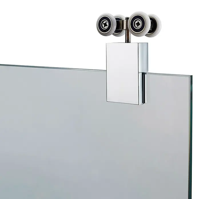 GME Mampara de ducha frontal Futura - An x Al: 160 x 200 cm, 6 mm, Cromo