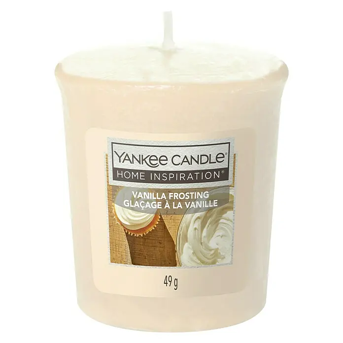 Yankee Candle Home Inspirations Votivkerze - Vanilla Frosting, 49 g - Vorderansicht