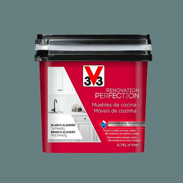 V33 Esmalte Cocinas Renovation Perfection - Antracita, 750 ml, Satinado