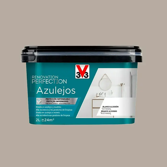 V33 Esmalte para azulejos Renovation Perfection - Topo, 2 l, Satinado