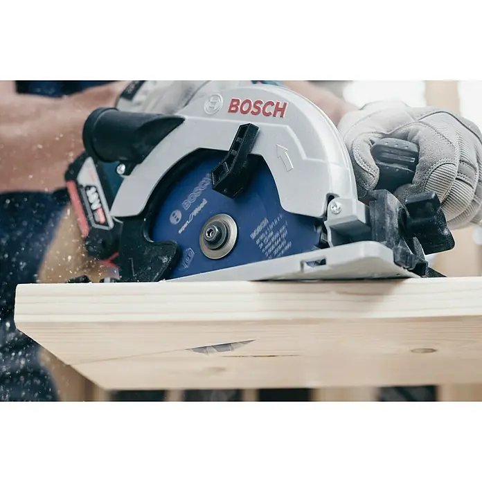 Bosch Kreissägeblatt Expert for Wood - Durchmesser: 165 mm, Bohrung: 20 mm, Anzahl Zähne: 48 Zähne - Anwendungsbeispiel