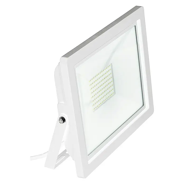 Eglo LED-Außenstrahler - 27,5 x 23 x 5 cm, Weiß, Glas - Vorderansicht