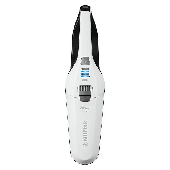 Nilfisk Akku-Handstaubsauger Quick - 20 V, 1 Akku, 1,95 Ah, 0,6 l - Vorderansicht
