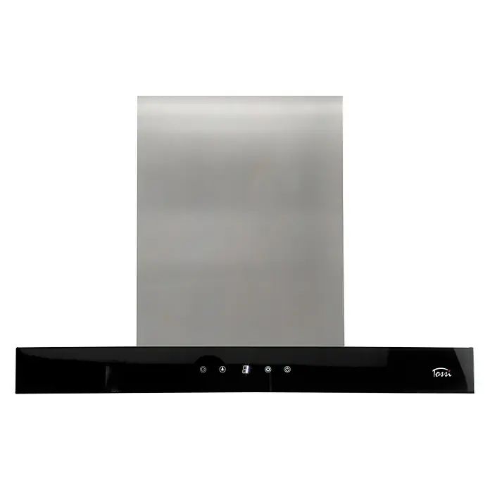 Tossi Campana decorativa Selene - Ancho: 60 cm, Potencia de aire máx.: 585 m³/h, Negro/Acero inoxidable