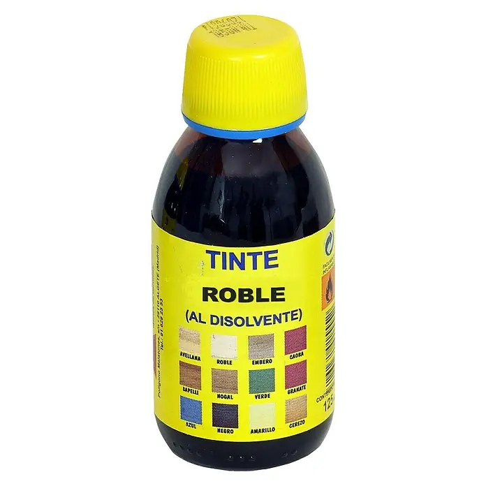 Tinte para madera al disolvente - Roble, 125 ml