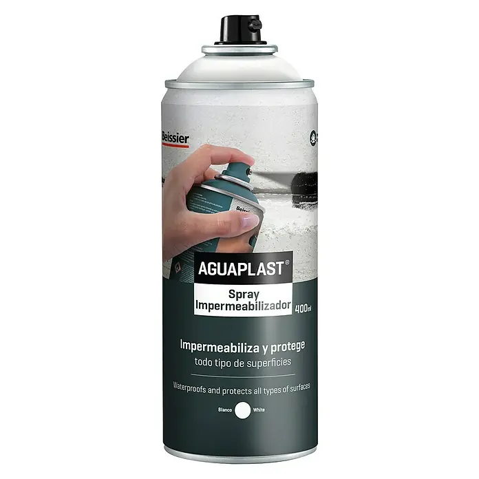 Beissier Impermeabilizante Spray Aguaplast - Blanco, 400 ml