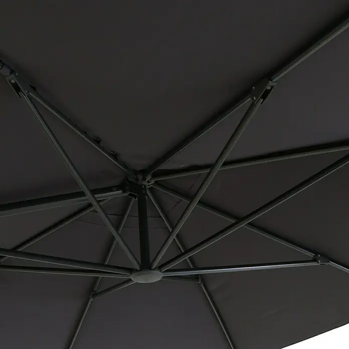 Sunfun Parasol de jardín Capri - Antracita, L x An: 350 x 300 cm