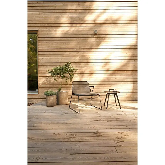 Sensum Falun Vrtni drveni stolić - D x Š x V: 56 x 56 x 45 cm, Eukaliptus, Crne boje