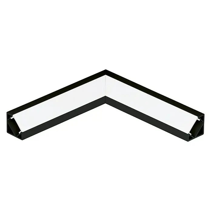 Eglo Eckverbinder Corner Profile 2 - Schwarz, 11 cm, Aluminium - Vorderansicht