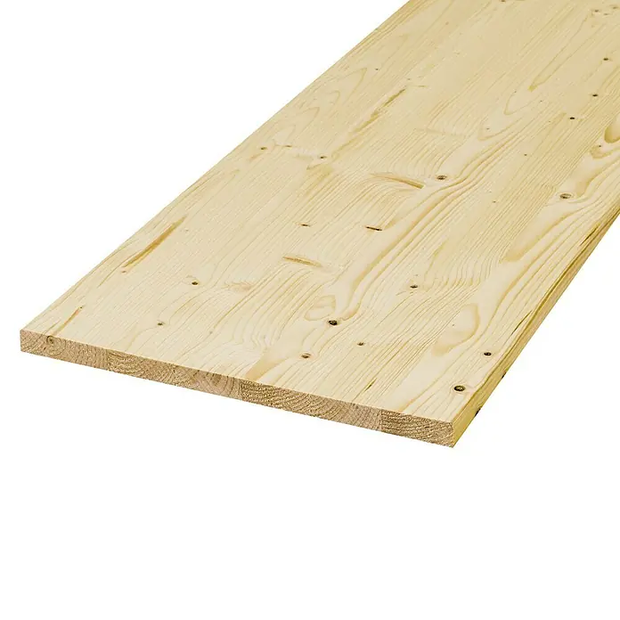 Masivna drvena lijepljena ploča - Smreka, D x Š x D: 200 x 40 x 1,8 cm - Pogled s lijeve strane