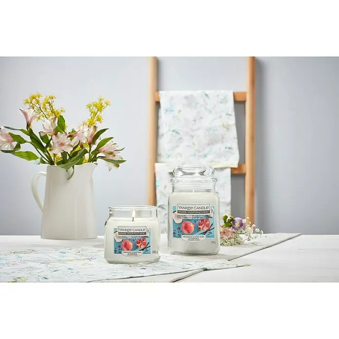 Yankee Candle Home Inspirations Duftkerze - Im Glas, Pomegranate Coconut, Large