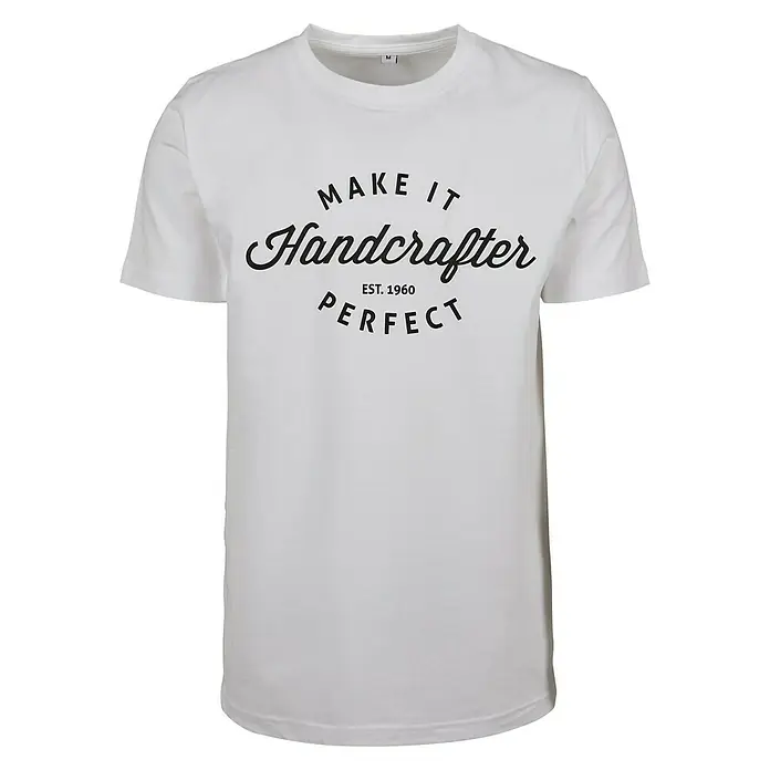 T-Shirt Handcrafter - M, Weiß - Vorderansicht