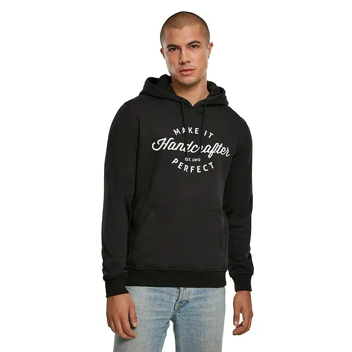 Kapuzenpullover Handcrafter - XL, Schwarz - Vorderansicht