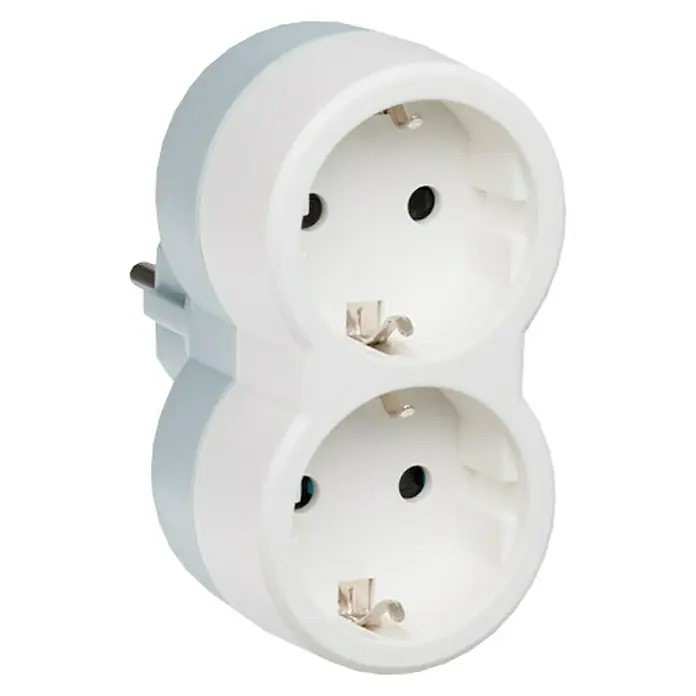 Legrand Ladrón doble - Blanco, Número de enchufes Schuko: 2 ud.
