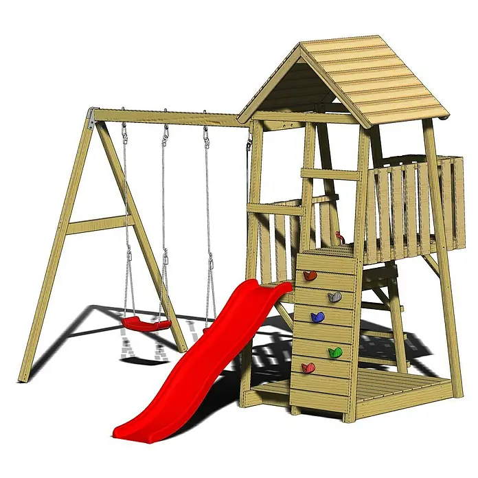 Wendi Toys Kinderspielturm Salamander - 290 x 340 cm