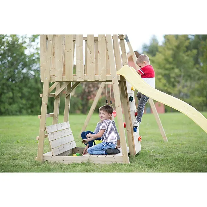 Wendi Toys Kinderspielturm Pinguin - 280 x 340 cm - Detailaufnahme