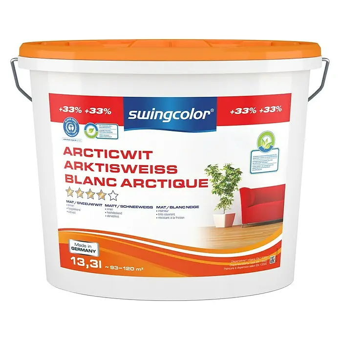 swingcolor Muurverf Sneeuwwit - Sneeuwwit, 13,3 l, Mat