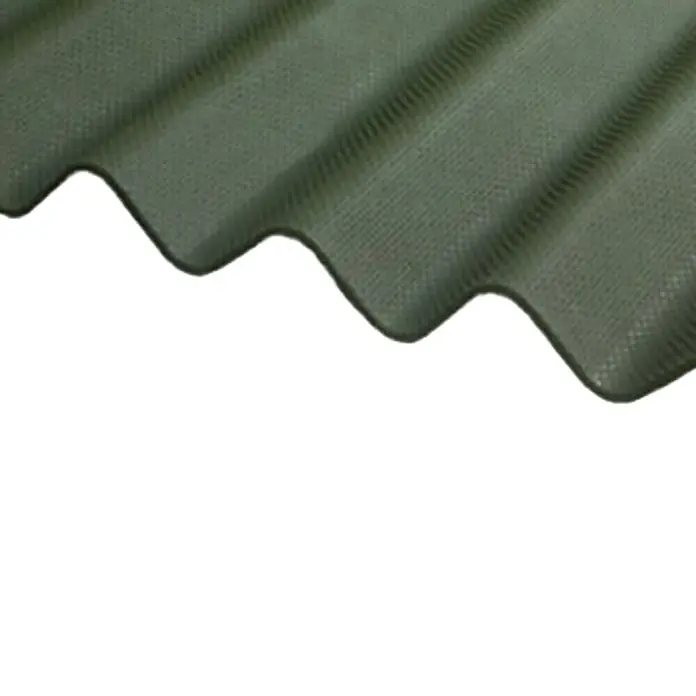 Placa bituminosa ondulada - Verde, 2 m x 97 cm x 38 mm