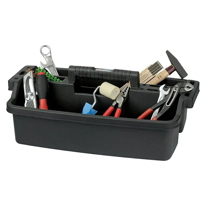 Lockweiler Werkzeugträger Magnus Tray Profi - L x B x H: 52 x 34 x 19 cm, Polypropylen, Tragegriff - Vorderansicht