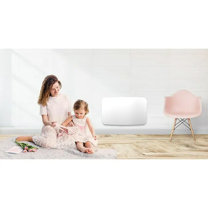 ClimaStar Speichersteinheizung Curve Turbo - 3.000 W, L x B x H: 100 x 14 x 55 cm, Weiß - Stimmungsaufnahme