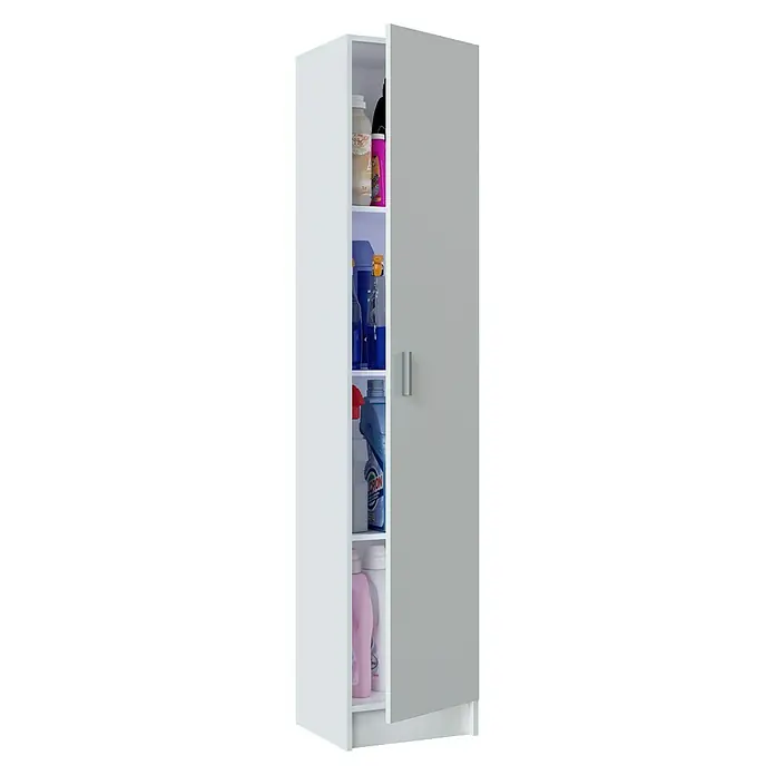 Armario multiuso columna - L x An x Al: 37 x 37 x 180 cm, Blanco