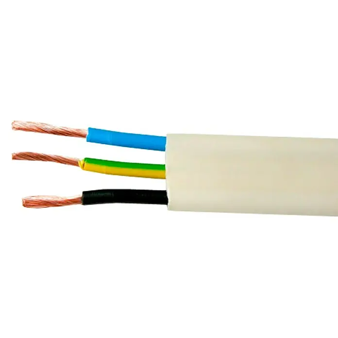 Cable plano - H07V-K3x2,5, 25 m, Blanco