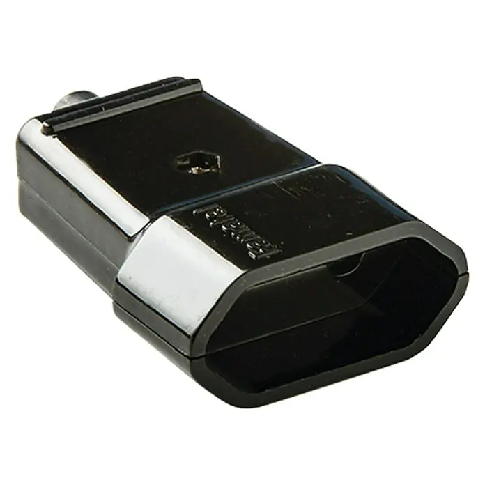 Famatel Clavija plana hembra Acqua - Negro