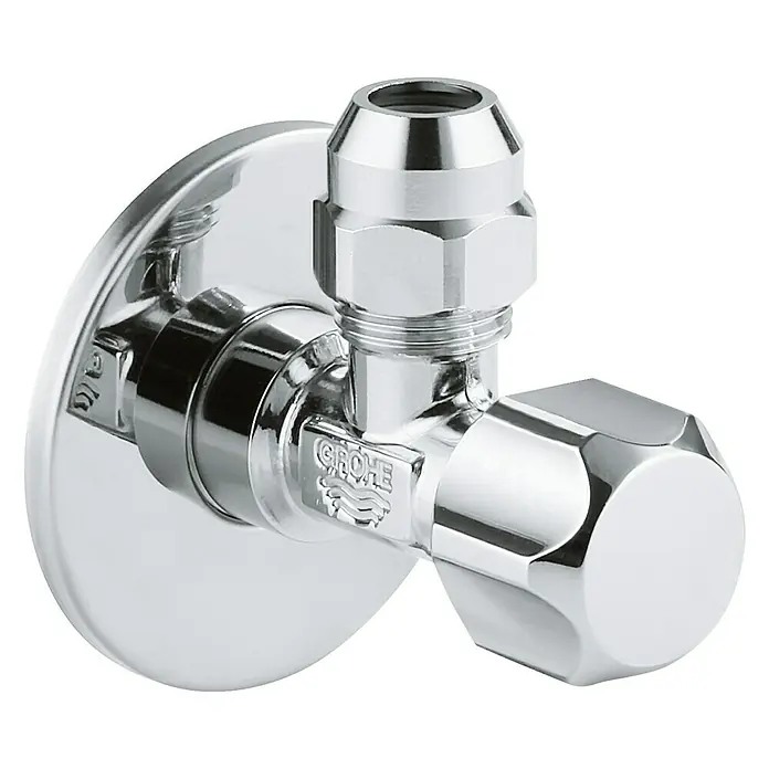 Grohe Eckventil 1 - ½″ x ⅜″, 1 Stk., Selbstdichtendes Anschlussgewinde - Linke Seitenansicht