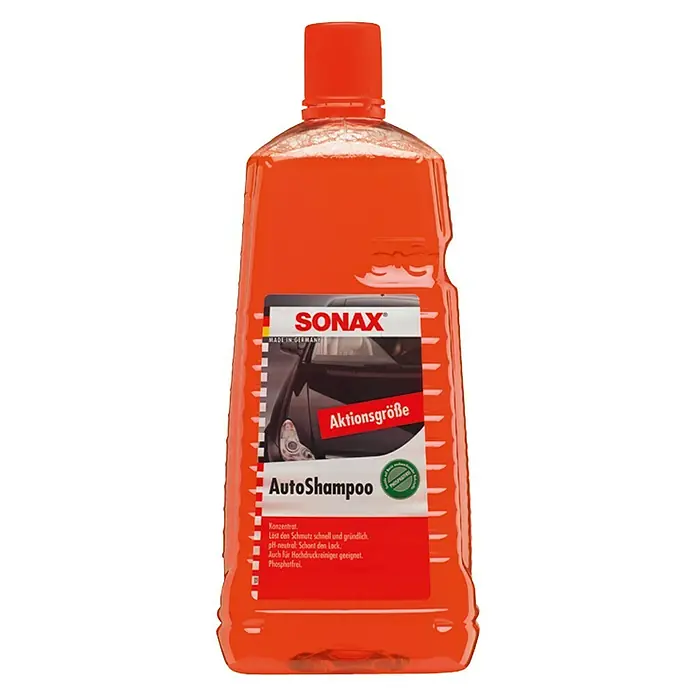 Sonax Auto-Shampoo Konzentrat - Inhalt: 2 l, Dermatologisch getestet - Vorderansicht