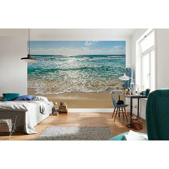 Komar Fototapete Seaside - 8 -tlg., B x H: 368 x 254 cm, Papier