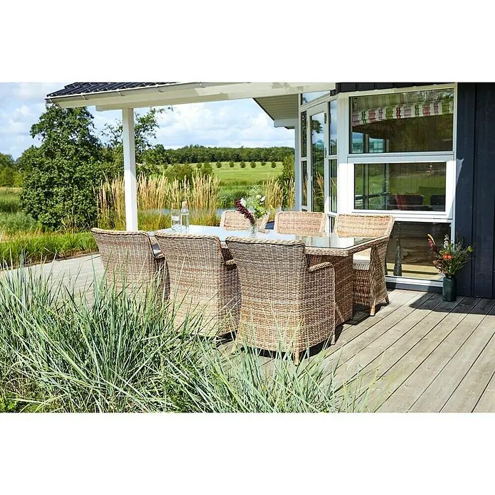 Sillón de jardín Gotland - Arena, Poliéster, Ancho: 79 cm