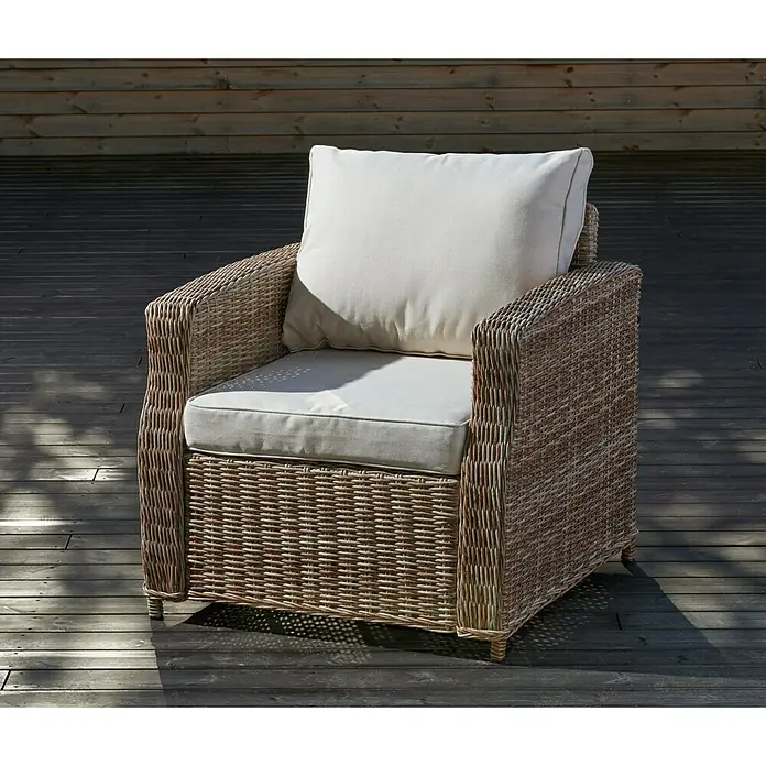 Sillón de conjunto Gotland - Ancho: 80 cm, Material superior: Ratán sintético