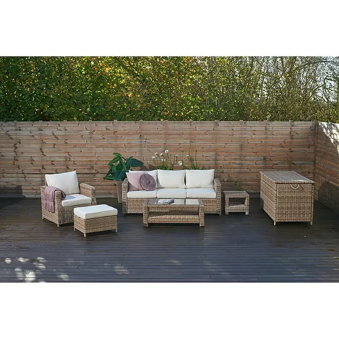 Sofá de conjunto 3 plazas Gotland - Ancho: 80 cm, Arena