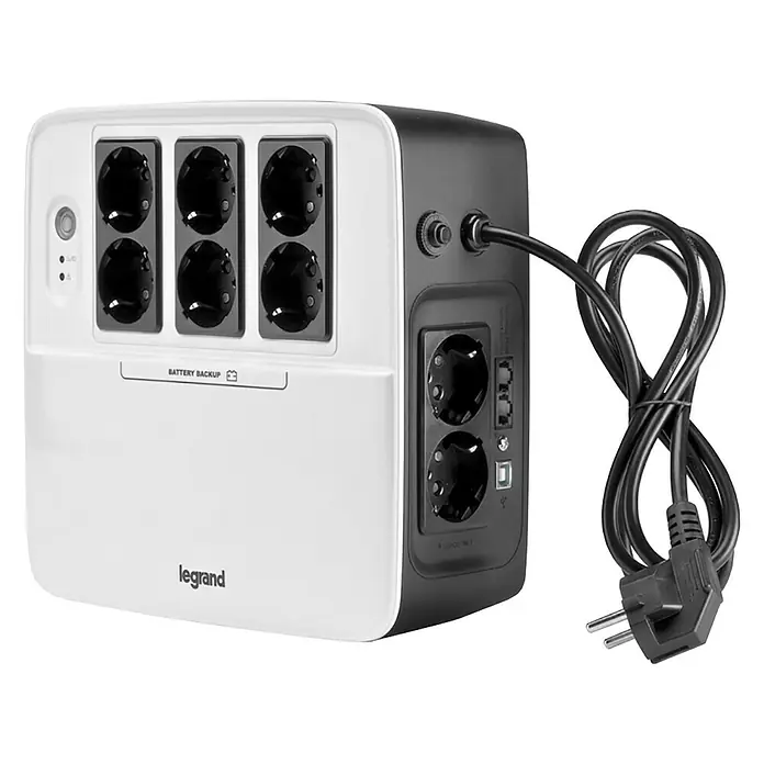 Legrand Sistemas de alimentación ininterrumpida Multiplug - Número de enchufes Schuko: 8 ud., Potencia de conexión máx.: 800 W