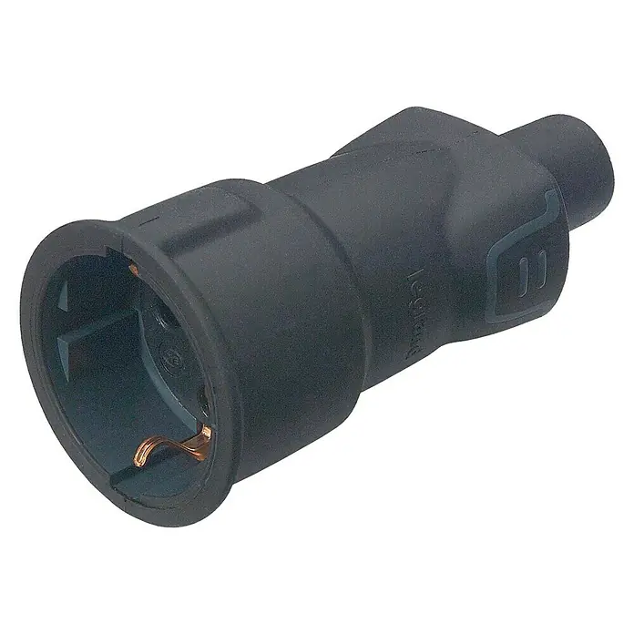 Legrand Base aérea de goma - 16 A, IP20, Negro