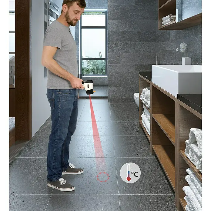 Laserliner Infrarot-Thermometer CondenseSpot Plus - Messbereich Temperatur: -60 °C bis +365 °C (Oberflächen)