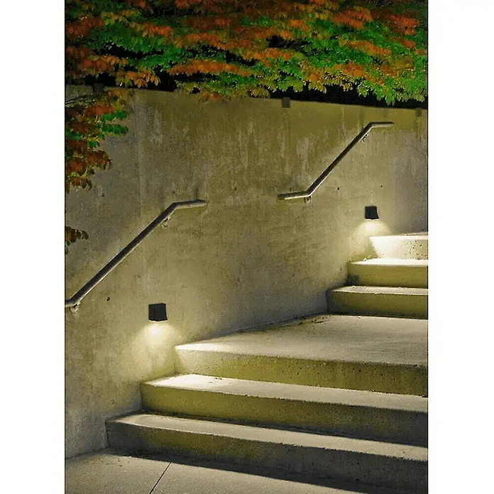 Forlight Aplique exterior LED Loyd - 4,1 W, 6,2 x 7,9 x 14 cm, Antracita, IP55, 2 ud.