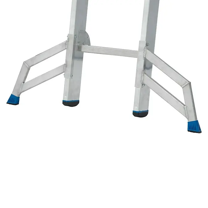 Krause Stabilo Sprossen-Schiebeleiter +S - Arbeitshöhe: 6,7 m, Anzahl Tritte: 2 x 12 Sprossen, Aluminium - Detailaufnahme